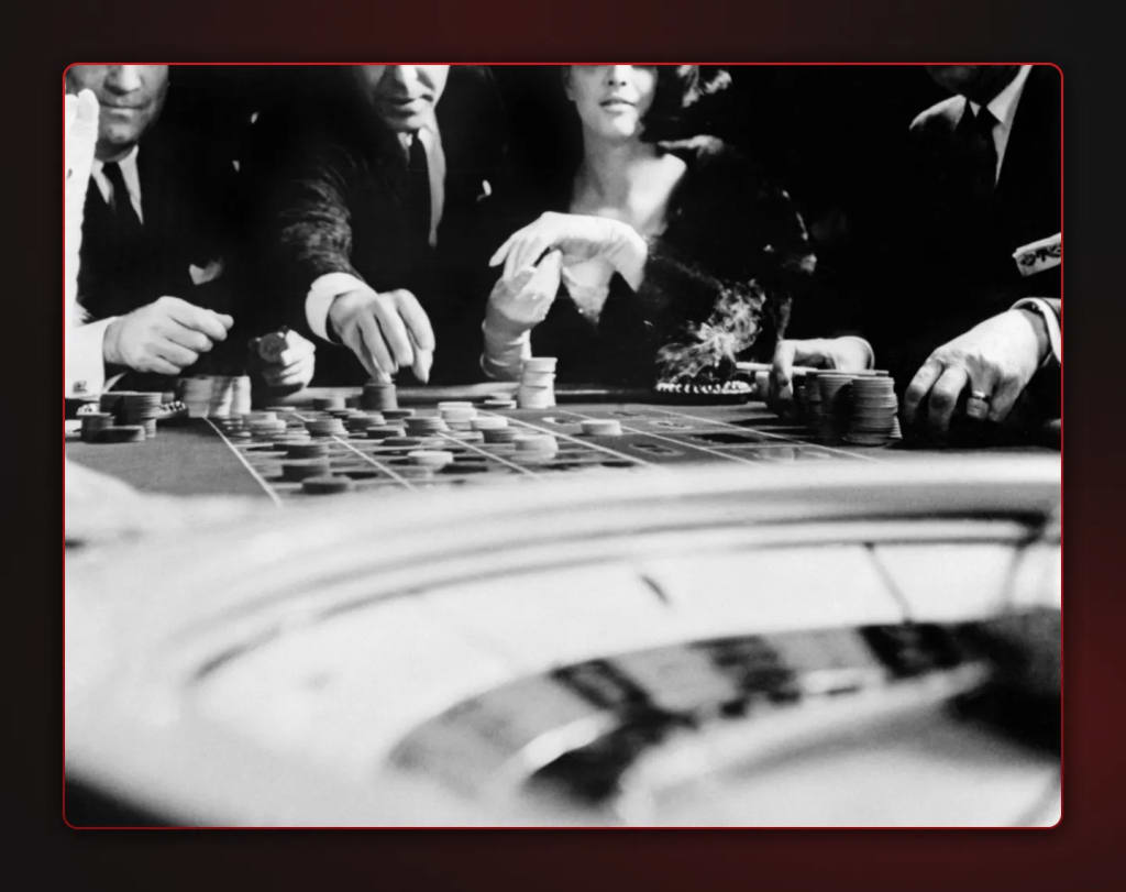 Every spin of the roulette wheel is suspenseful, as the ball bounces unpredictably before landing on a number.