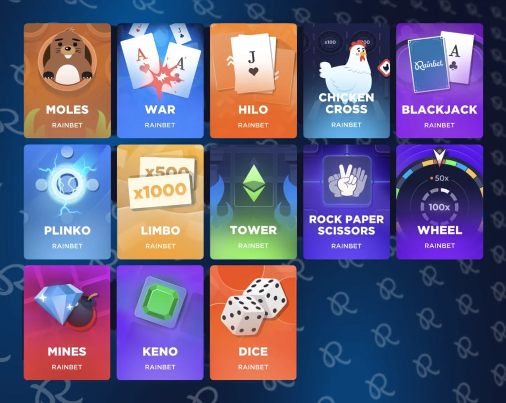 Rainbet Originals Crash Games: Mines, Plinko and Crash with provably fair result verification