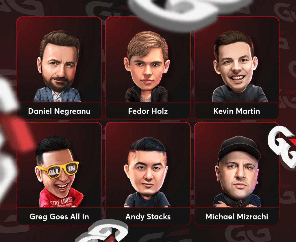 GGPoker’s Official Team of Poker Legends and Rising Stars