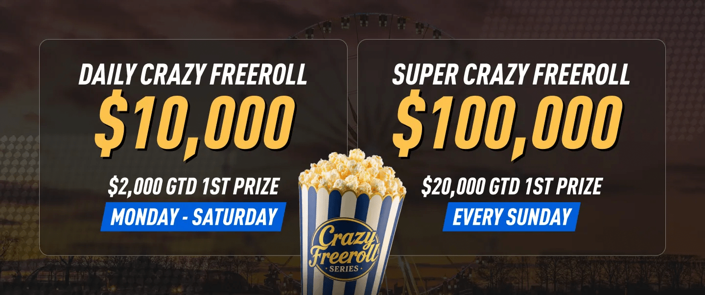 Daily and Super Crazy Freerolls