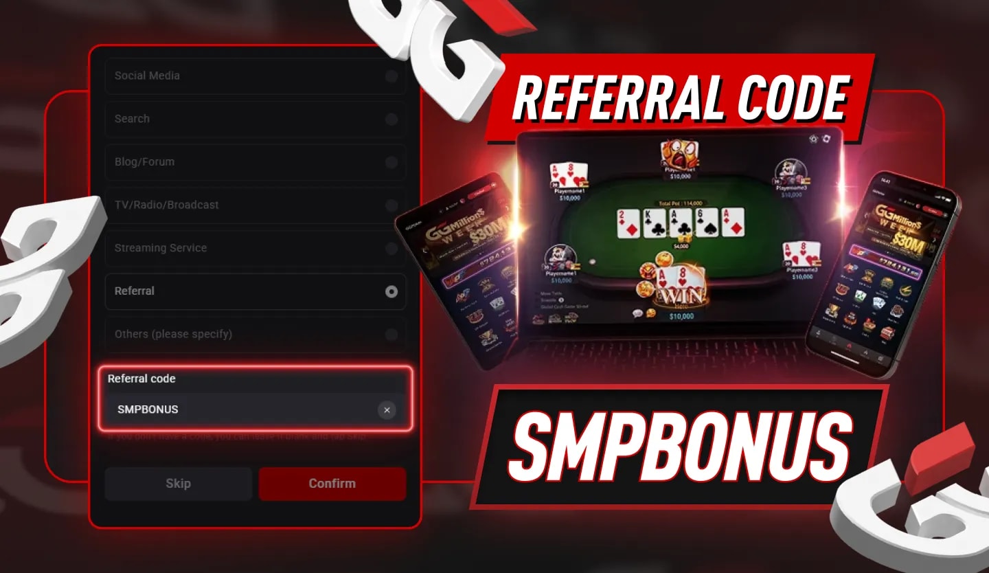 Best GGPoker Referral Code - SMPBONUS