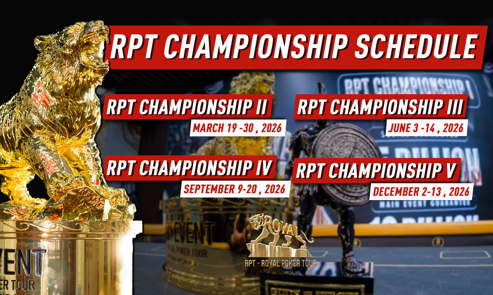 RPT Championship 2026 Schedule
