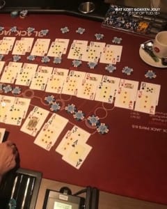 Rare blackjack hand