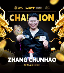 Zhang Chunhao wins Long Poker Tour Main Event
