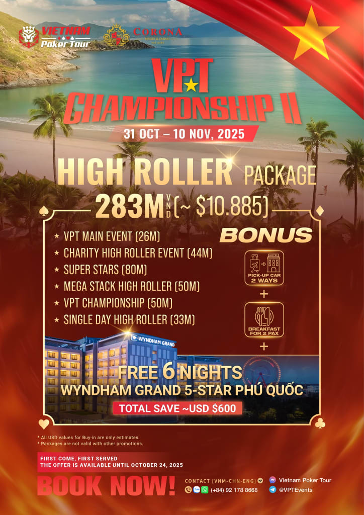 VPT Championship High Roller packages