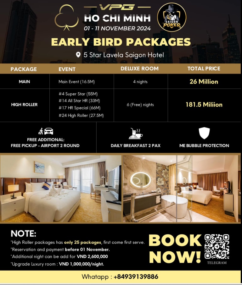 VPG Ho Chi Minh Early Bird Packages