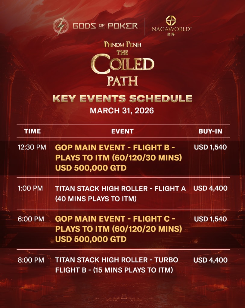 GOP Phnom Penh 2026 – Day 6 Schedule