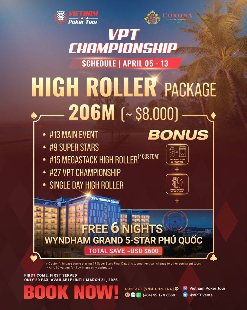 VPT Championship High Roller package