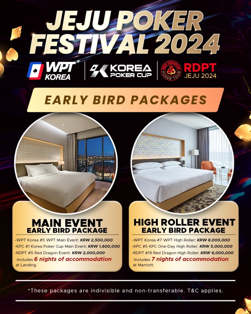 Jeju Poker Festival 2024 heading your way with over KRW 4 Billion (~USD 2.87M) in guarantees