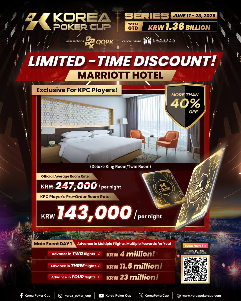 Jeju Ignites Once More with Korea Poker Cup Back in the Spotlight This June