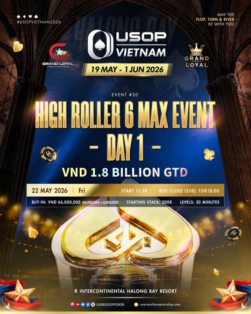 USOP Vietnam Ha Long Bay 2026 High Roller 6 Max