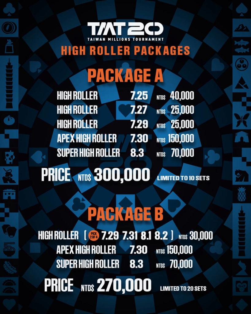 TMT 20 High Roller Package