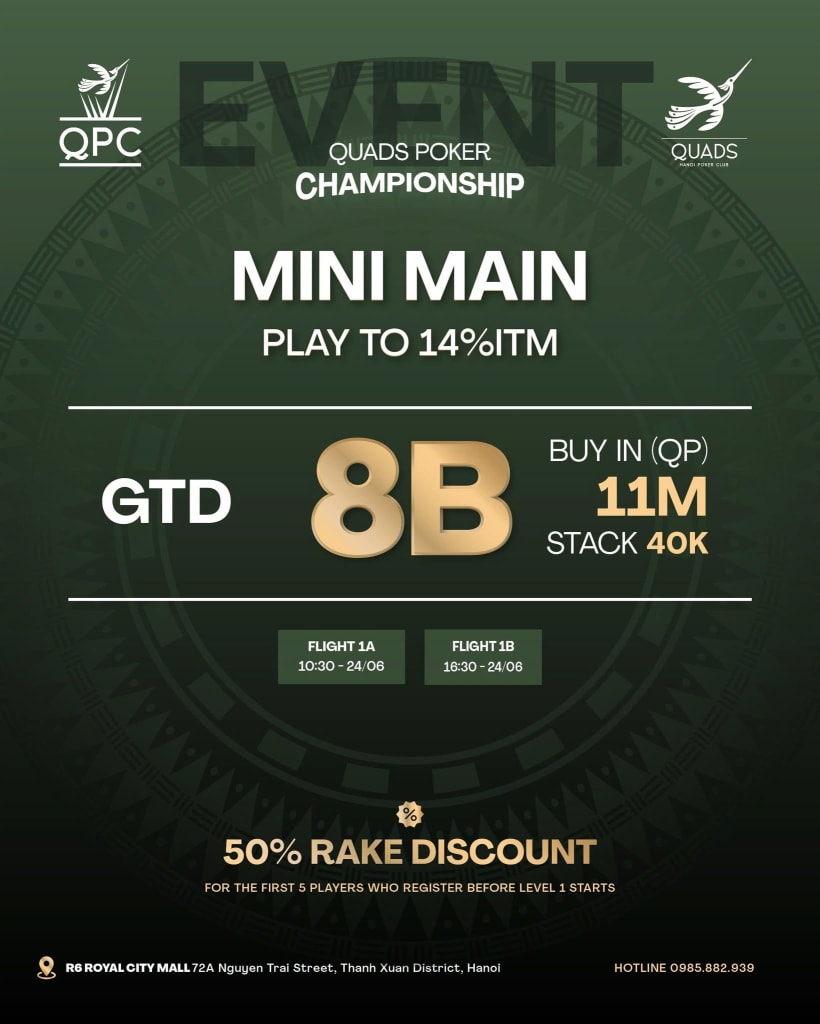 Quads Poker Championship Mini Main