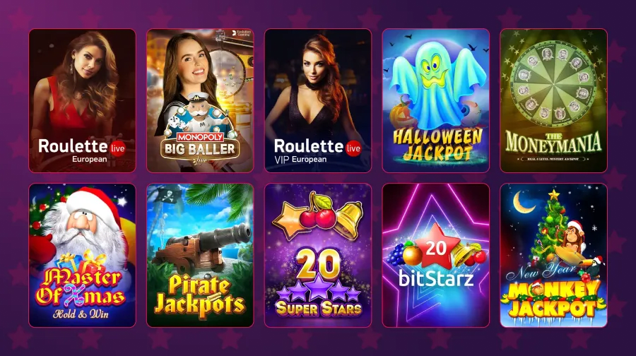 BitStarz Game Selection