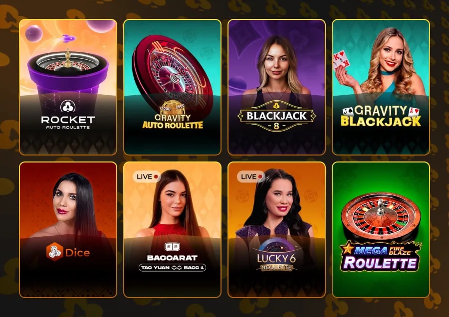 RocketPlay Live Casino Games