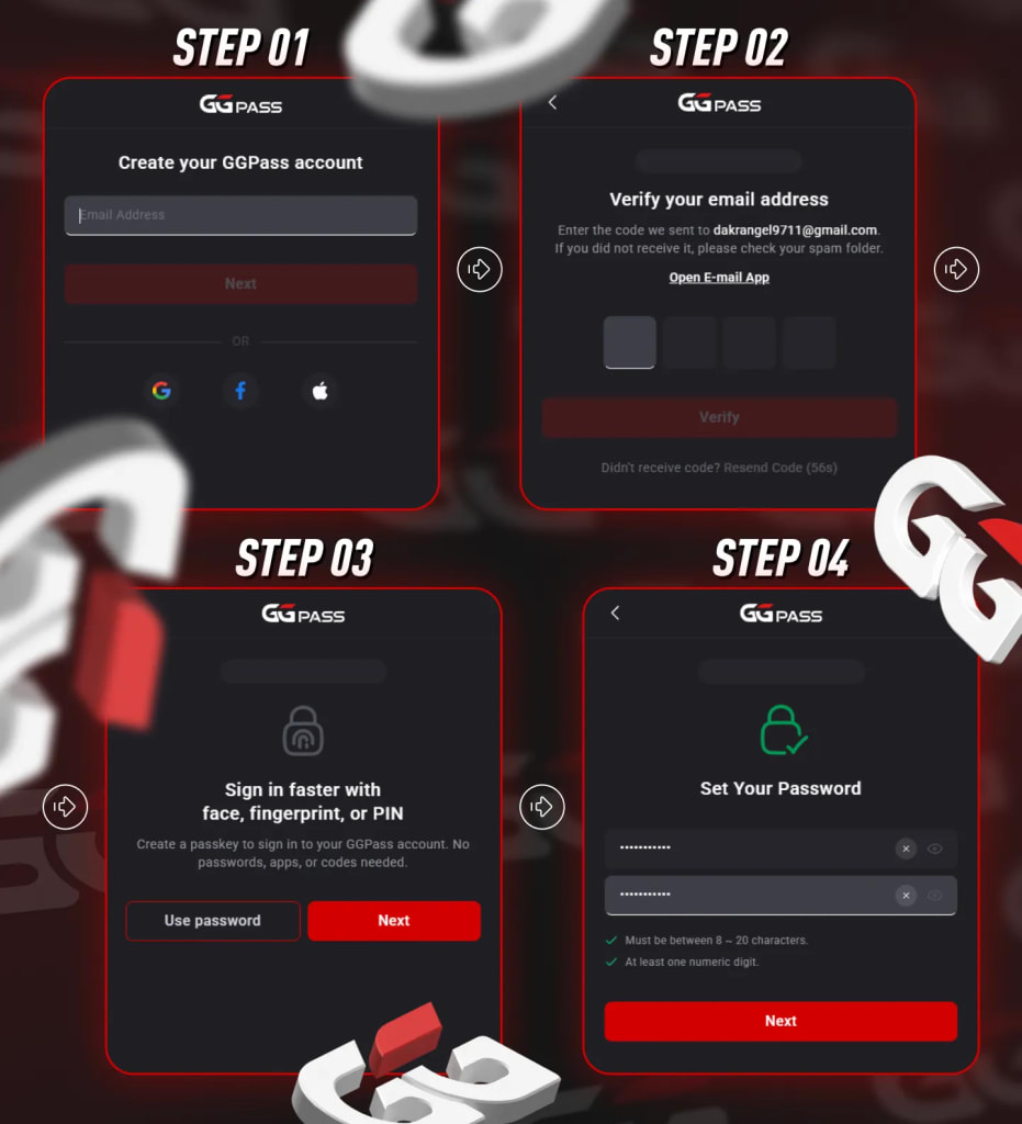 GGPoker Sign Up Process