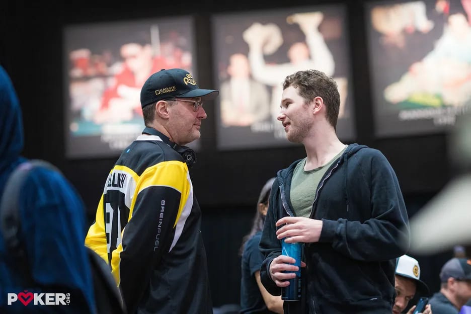 Phil Hellmuth and son Phillip III