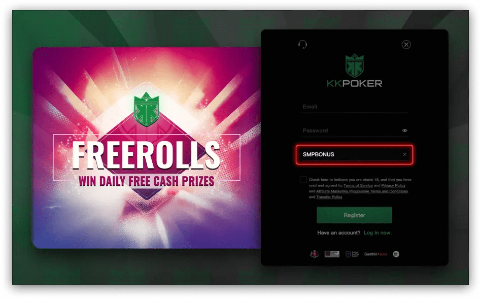 KKPoker Invite Code Registration