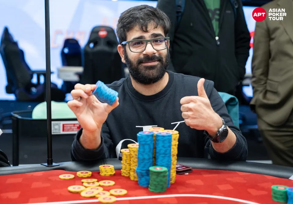 Natural8 Championship Day 2 Chip Leader Akshay Nasa