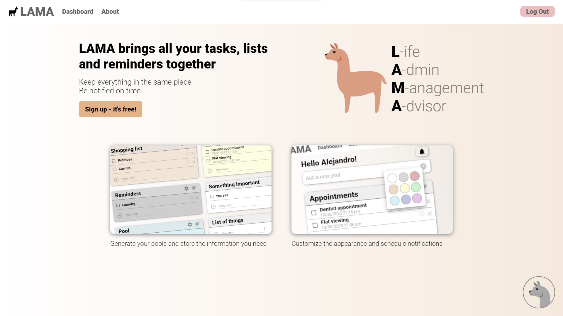 LAMA screenshot 1