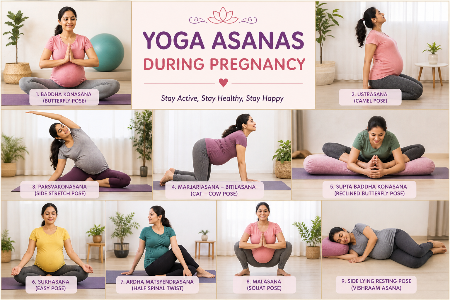 safe yoga asanas for pregnant women