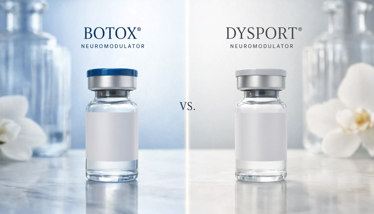 Dysport vs BOTOX side by side vial comparison