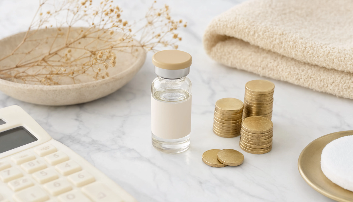 Vial of BOTOX on counter 