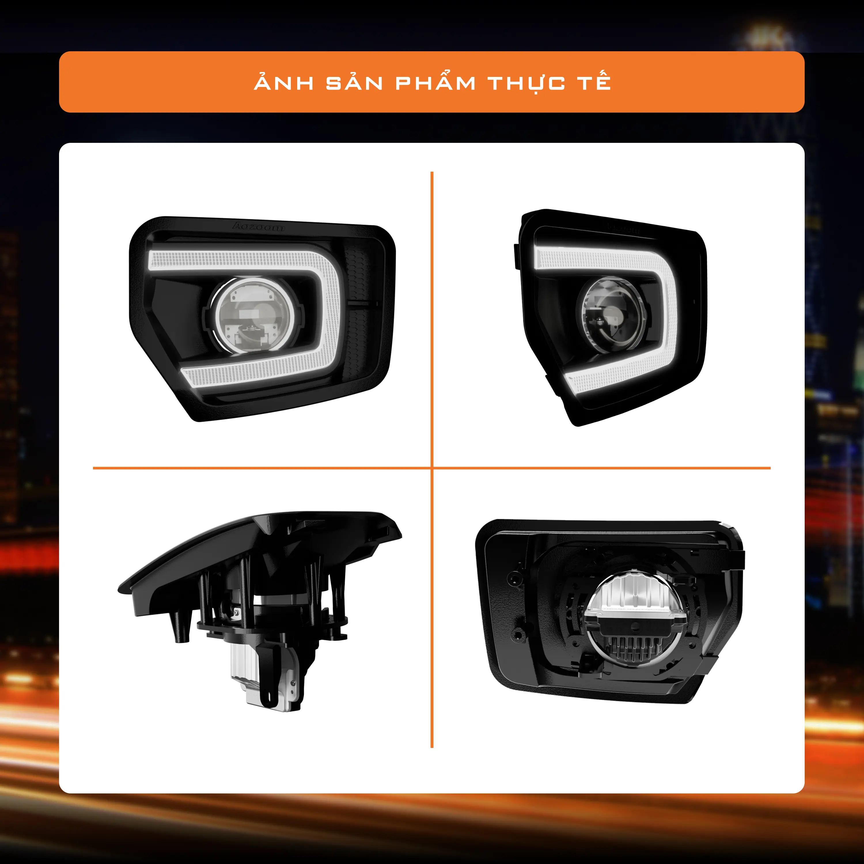 Đèn bi led gầm Aozoom VA25 VF3 Plus chính hãng tại KD Auto