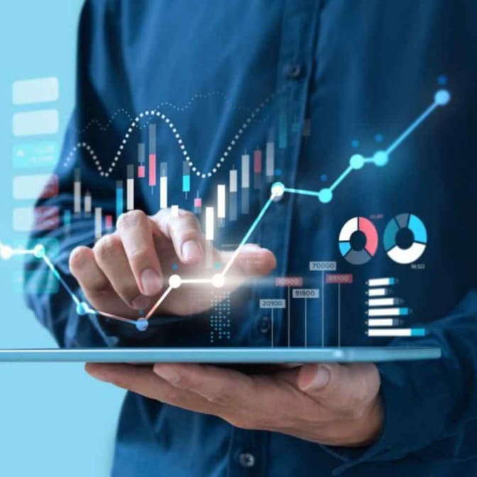 Abstract image representing AI technology concepts and business integration