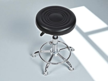 Height adjustable swivel stool(Black)