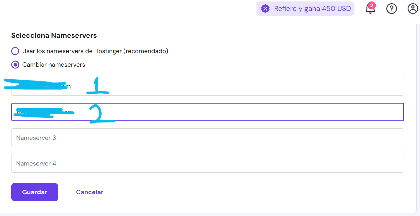 Hostinger paso 3