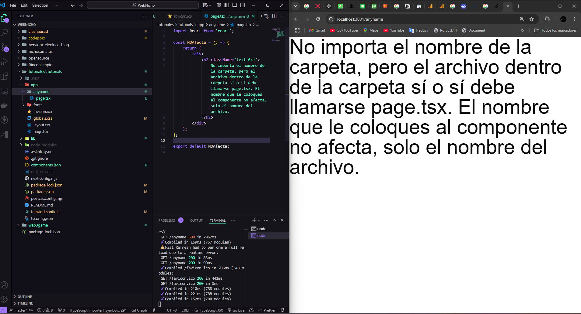 rutas nextjs estaticas