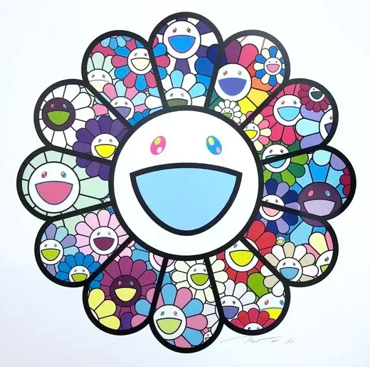 Die Kunst von Takashi Murakami erkunden: Flowers in Pastel Colors & ikonische Pop-Motive