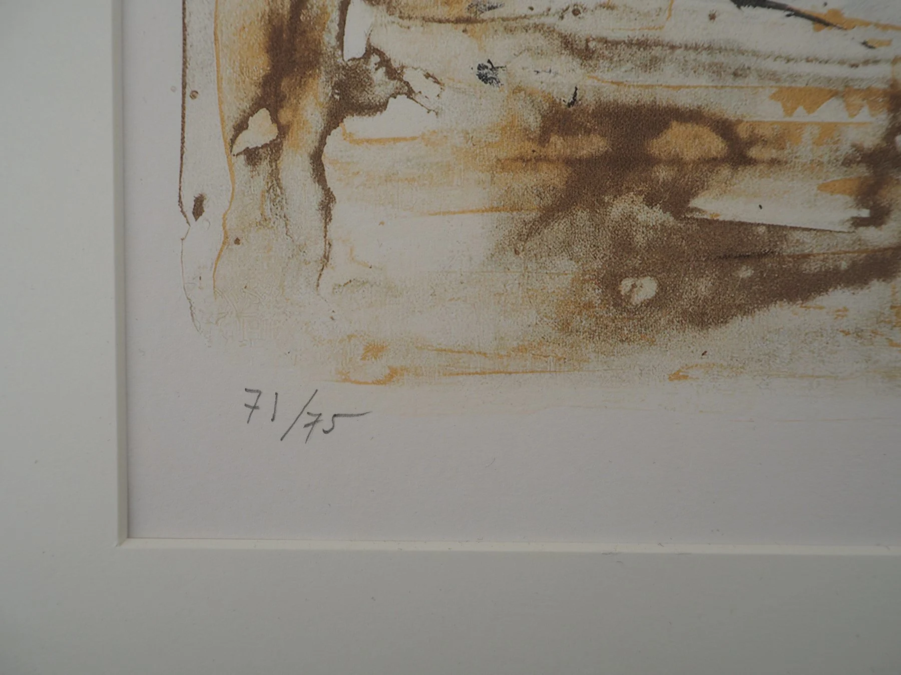 Paysage abstrait en bleu et rouge (1989) view 2