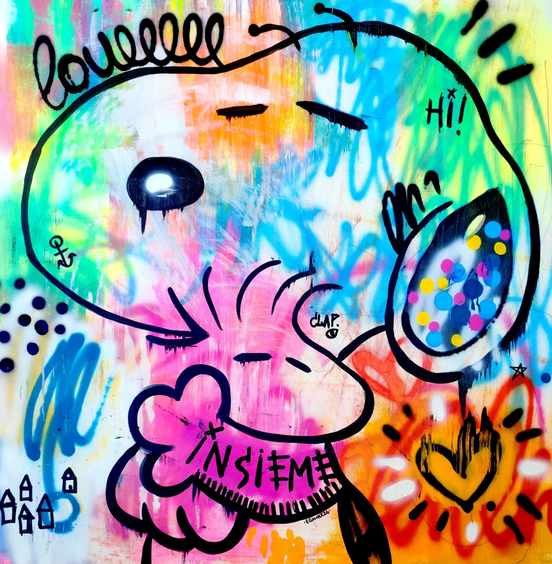 Snoopy e Woodstock insieme 1 view 5
