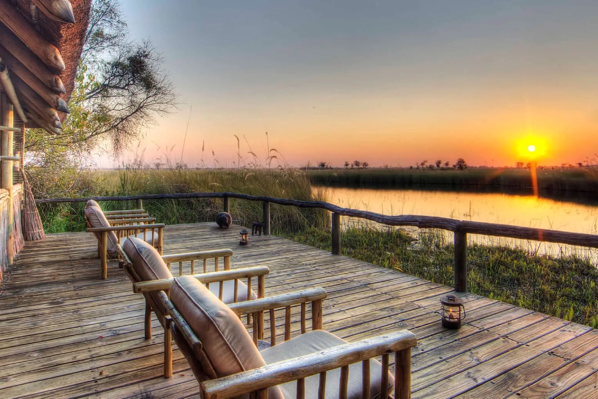 Camp Xakanaxa Sunset Deck