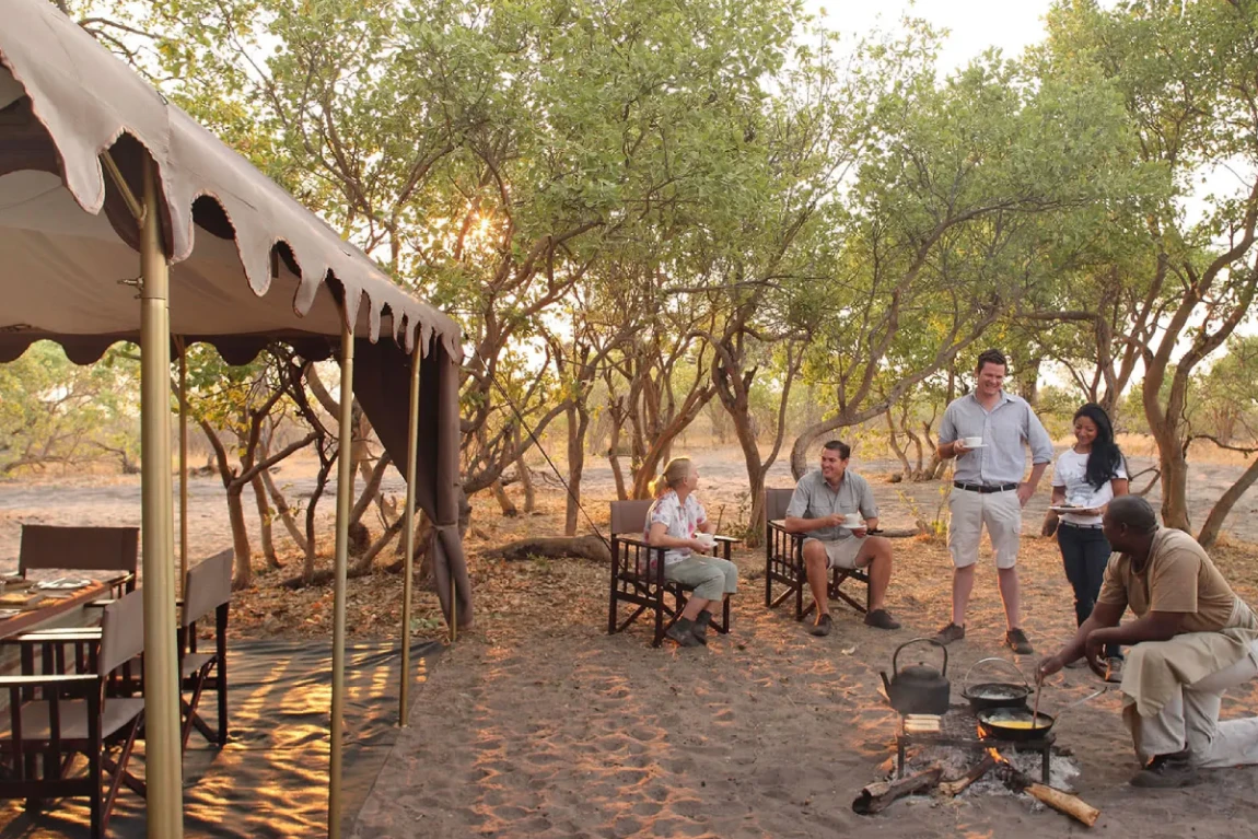 Savute under canvas Breakfast