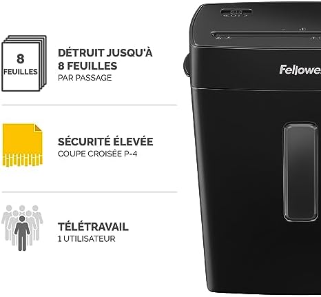 Vue 2 de Fellowes Destructeur De Documents