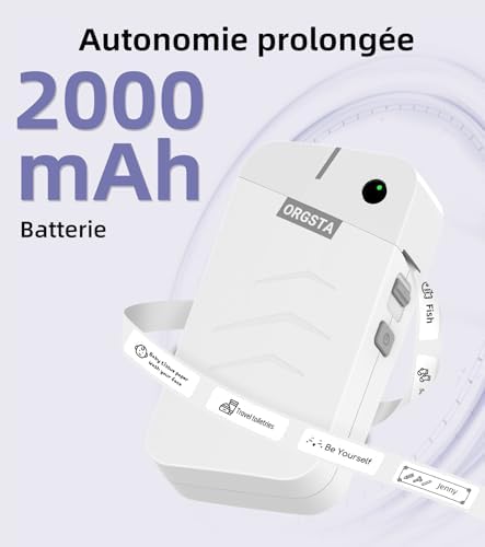 Vue 2 de Orgsta Etiqueteuse Bluetooth