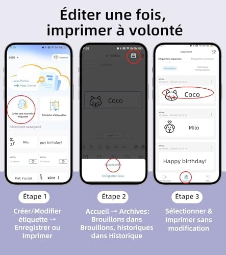 Vue 4 de Orgsta Etiqueteuse Bluetooth