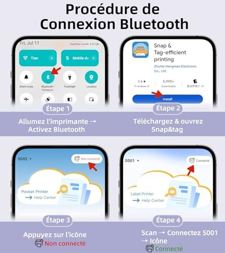 Vue 5 de Orgsta Etiqueteuse Bluetooth