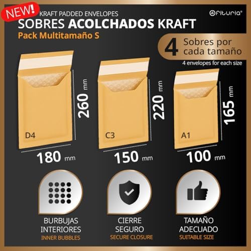 Vue 2 de Enveloppes Bulles Expedition Kraft