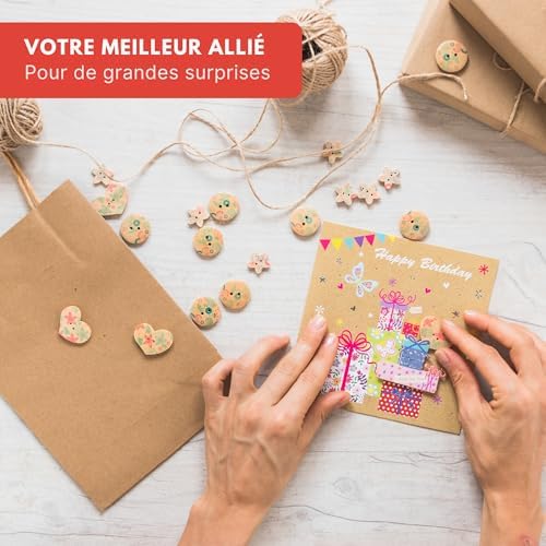 Vue 6 de Sac Kraft Avec Poignee