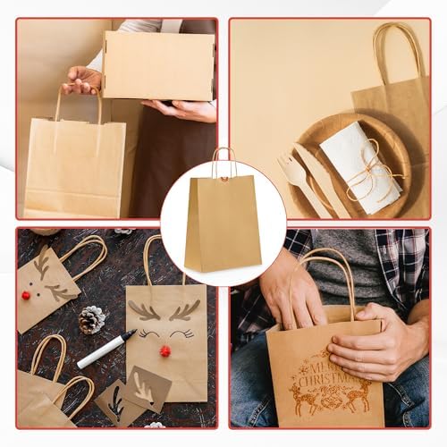 Vue 7 de Sac Kraft Avec Poignee