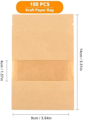 Vue 3 de Pieces Sachet Kraft Xcm