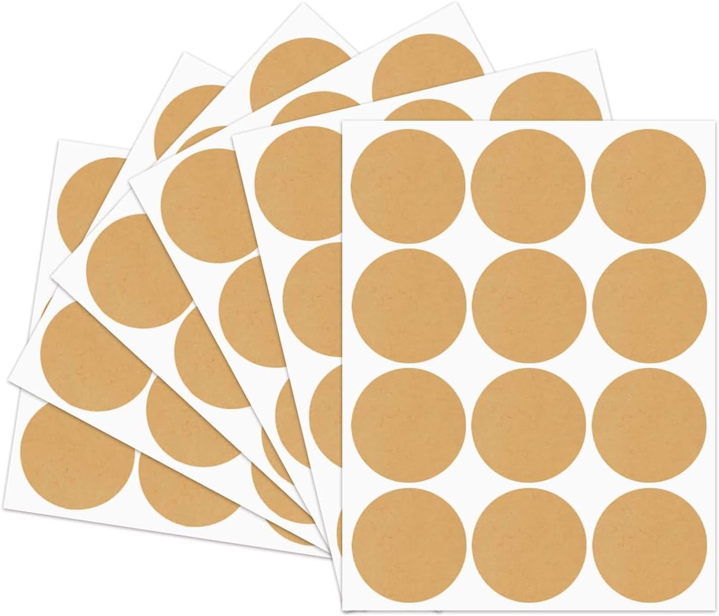 Etiquettes Kraft Rondes Autocollantes