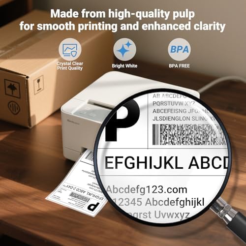 Vue 3 de Feuilles Etiquettes Autocollantes