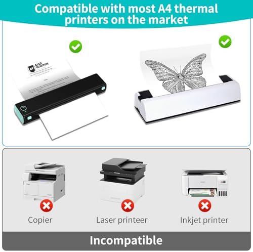 Vue 3 de Feuilles Papier Thermique