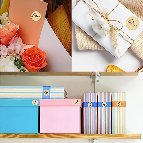 Vue 7 de Autocollants Kraft Marron Naturel