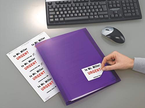 Vue 2 de Avery Etiquettes Amovibles Blanches